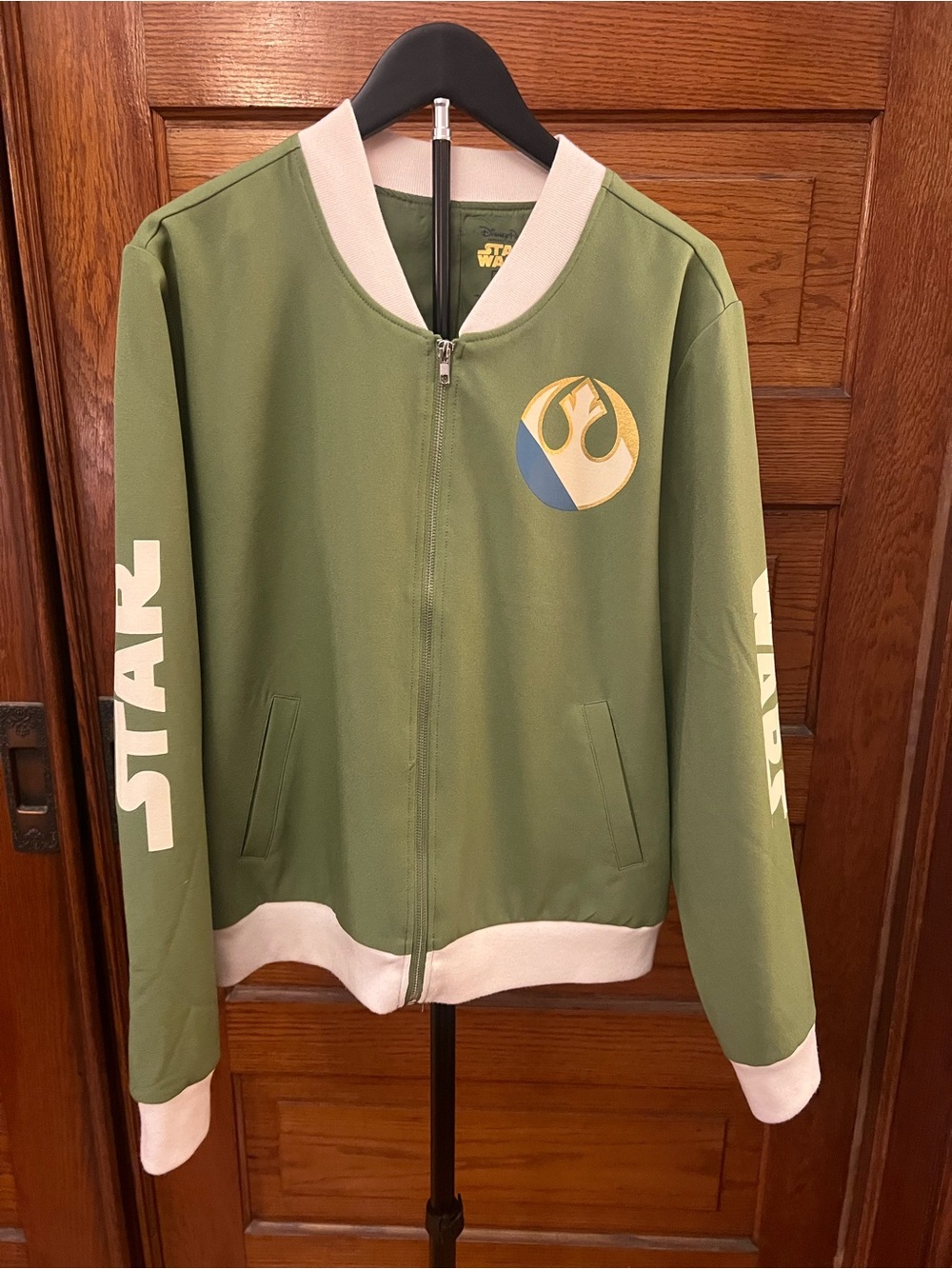 Disney Parks Star Wars Olive Green Rebel Bomber Jacket